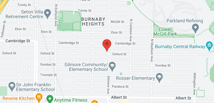 map of 115 N GILMORE AVENUE